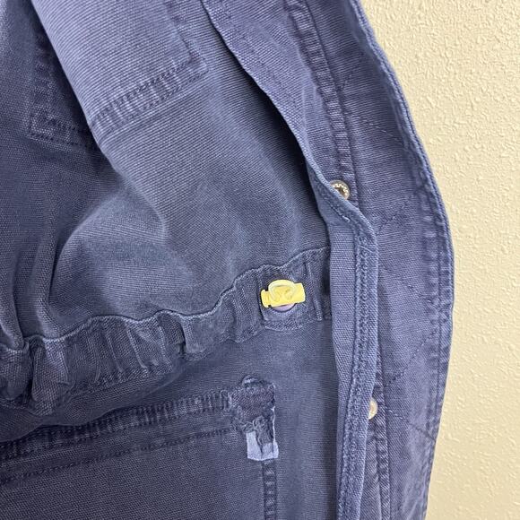 Offline by Aerie Military Vest Jacket Womens Size XL Blue Utility Cargo Snap - Picture 5 of 9